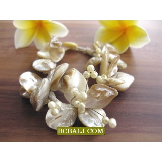 Charm Beads Shells Bracelets Flowers Package